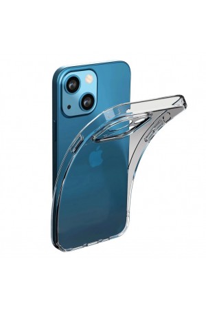 iPhone 14 Plus Kılıf Kamera Korumalı Silikon Şeffaf Arka Kapak