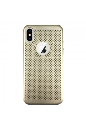 FitCase iPhone X / XS Kılıf Point Sert Arka Kapak Gold…