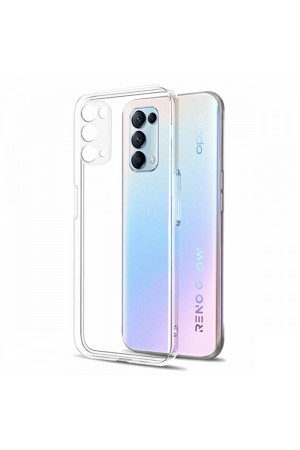 Oppo Reno 5 Pro 5G Kılıf Kamera Korumalı Silikon Şeffaf Arka Kapak…