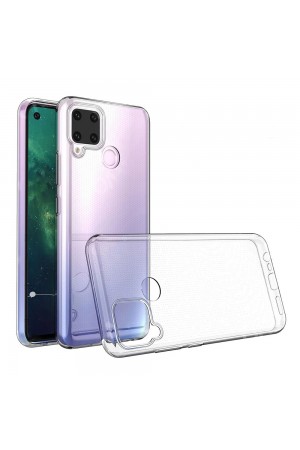 Realme C15 Kılıf Kamera Korumalı Silikon Şeffaf Arka Kapak…
