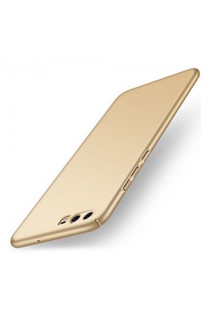 FitCase Rubber Huawei P10 Kılıf Sert Arka Kapak Gold