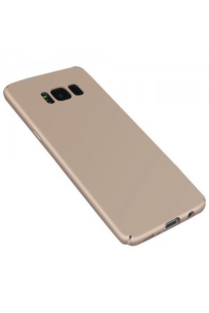 FitCase Rubber Samsung Galaxy S8 Kılıf Sert Arka Kapak Gold…