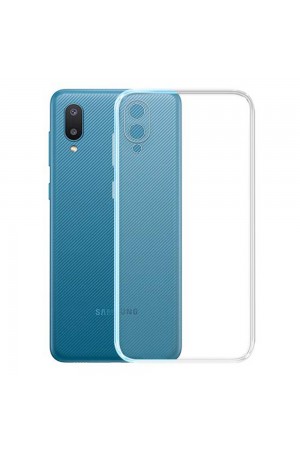 Samsung Galaxy A02 (A022) Kılıf Kamera Korumalı Silikon Şeffaf Kapak