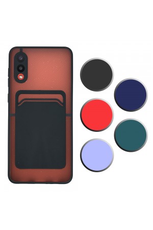 FitCase Samsung Galaxy A02 Kılıf Cardy Kartlık Cepli Mat Kapak…