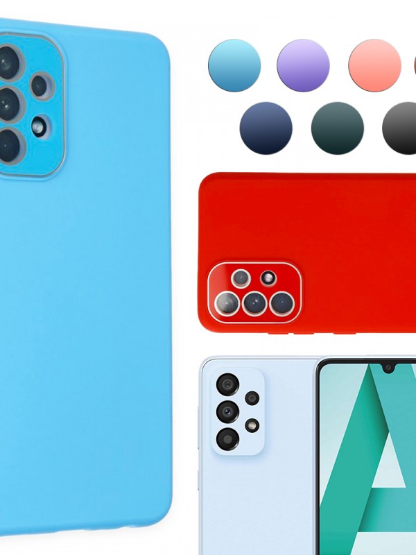 FitCase Samsung Galaxy A33 5G Glass Kamera Korumalı Lansman Silikon Kapak…
