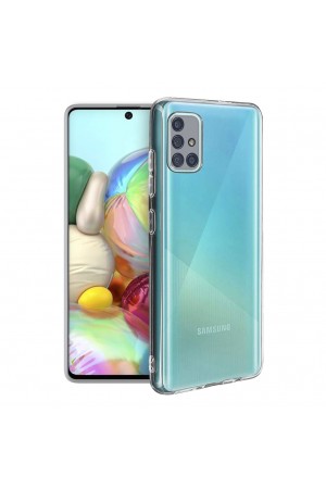 Samsung Galaxy A71 (A715) Kılıf Kamera Korumalı Silikon Şeffaf Kap…