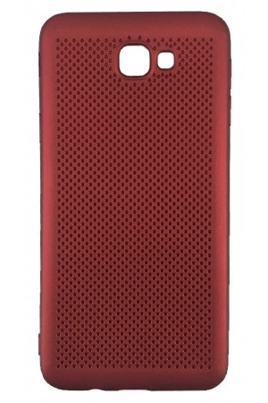FitCase Samsung Galaxy J5 Prime (G570) Kılıf Point Sert Arka Kapak Kırmızı