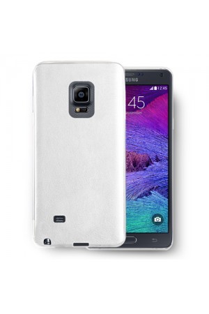 FitCase Samsung Note EDGE (N915) Kılıf Deri Dokulu Arka Kılıf Beyaz