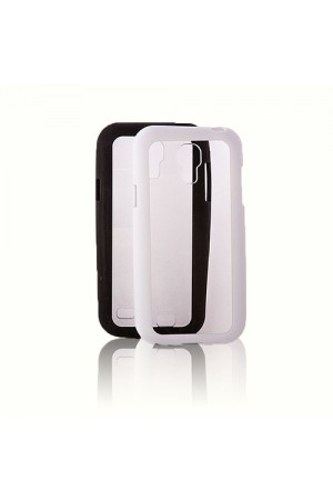 FitCase Samsung S4 Mini (I9190) Çerçeveli Soft Silikon Beyaz