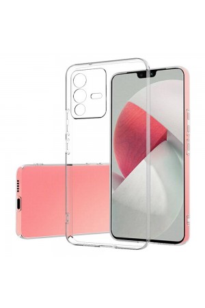 Vivo V23 5G Kılıf Kamera Korumalı Silikon Şeffaf Arka Kapak…