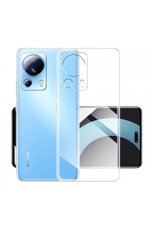 Xiaomi 13 Lite Kılıf Kamera Korumalı Silikon Şeffaf Arka Kapa…