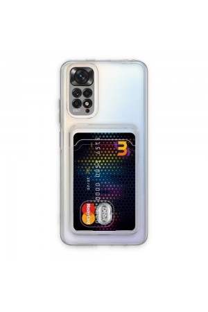 Xiaomi Redmi Note 11 / Note 11s Kılıf Cardy Şeffaf Kartlık Cepli K…