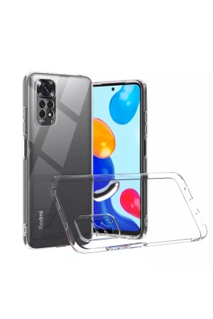 Xiaomi Redmi Note 11 Pro 4G Kılıf Kamera Korumalı Silikon Şeffaf Arka Kapak