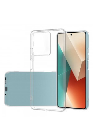 Xiaomi Redmi Note 13 Pro 5G Kılıf Kamera Korumalı Silikon Şeffaf Arka Kapak