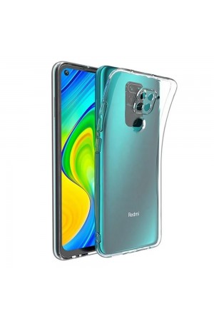 Xiaomi Redmi Note 9 Kılıf Kamera Korumalı Silikon Şeffaf Arka Kapak