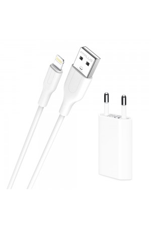 FitPlus Bianca FT-803 Şarj Aleti ve Lightning Kablo Set 1.1A…