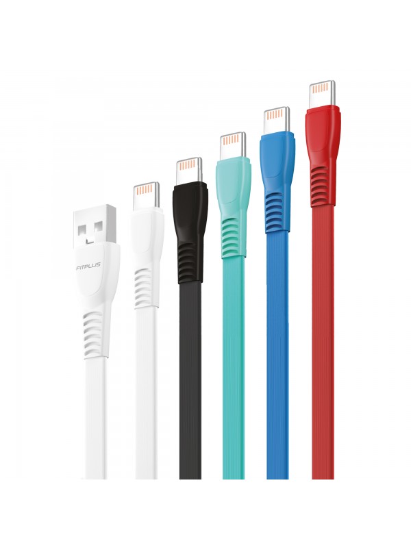 FitPlus Flat FS-402 Lightning Data/Şarj Kablosu 2.4A 1mt