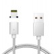 FitPlus Manyetik Mıknatıslı Lightning Hızlı Şarj Kablosu QC 3.0 Silver
