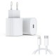 FitPlus PD25W USB-C Type-C to Lightning Kablolu Şarj Aleti Set