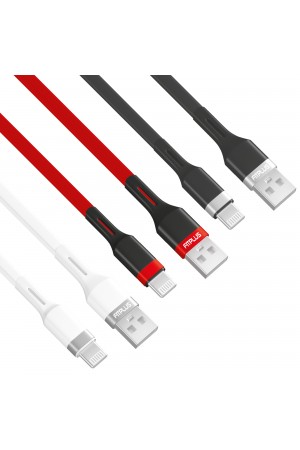 FitPlus Premium PS-302 Lightning Data/Şarj Kablosu 2.4A 1mt…