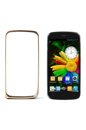 General Mobile Discovery E3 Bumper Çerçeve Kılıf Gold…