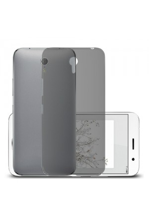 General Mobile Discovery One 4G Kılıf Soft Silikon Şeffaf-Siyah Arka Kapak