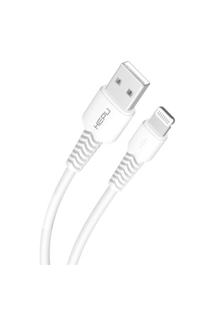 HEPU HP-424 Mild USB - iPh Lightning QC3.0 3.1A Şarj Kablosu 30cm Beyaz