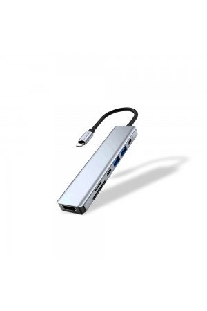 HEPU HP-B06 7in1 USB Type-C Girişli HUB Çoklayıcı Kart Okuyucu…