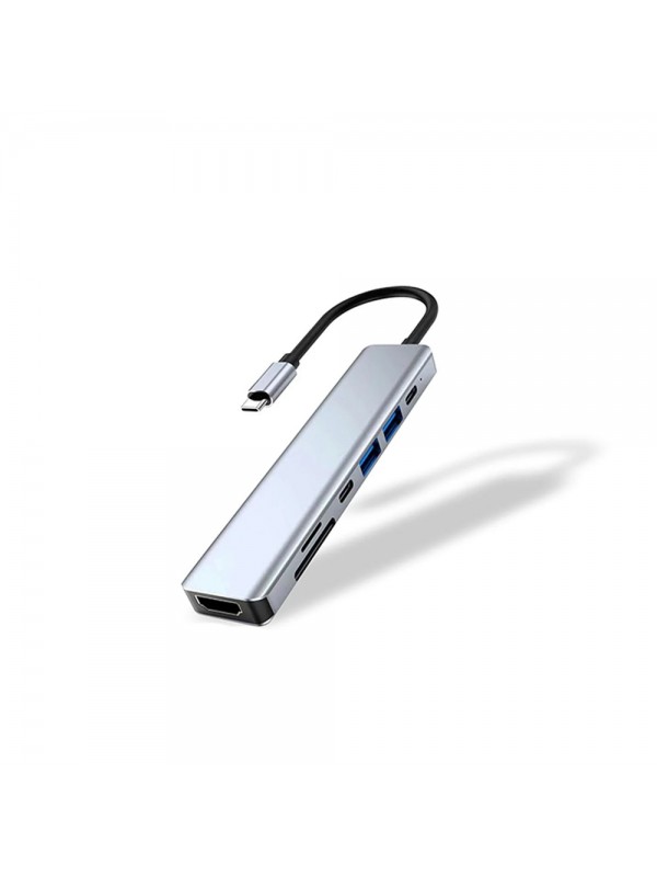 HEPU HP-B06 7in1 USB Type-C Girişli HUB Çoklayıcı Kart Okuyucu…