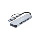 HEPU HP-B07 5in1 USB+Type-C Girişli HUB Çoklayıcı Kart Okuyucu