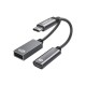 HEPU HP-Z05 Type-C to Type-C + USB Dönüştürücü Adaptör