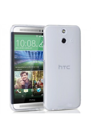 HTC One E8 Kılıf Soft Silikon Şeffaf Arka Kapak