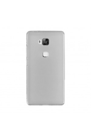 Huawei GR5 Kılıf Soft Silikon Şeffaf-Siyah Arka Kapak