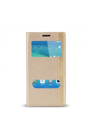 Huawei GT3 Gizli Mıknatıslı Pencereli Magnum Kılıf Gold…
