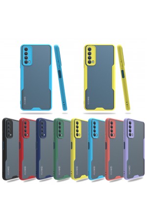 Huawei P Smart 2021 Kılıf Platin Matte Silikon Arka Kapak