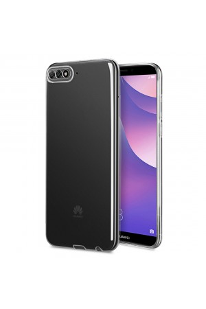 Huawei Y6 2018 Kılıf FitCase Toz Koruma Tıpalı Şeffaf Arka Kapak