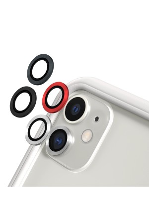 iPhone 11 Kamera Lens Koruyucu Cam Metal Kenarlı 2li Set…