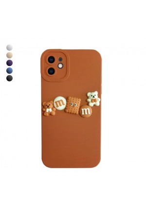 iPhone 11 Kılıf 3D M Bear Kamera Korumalı Silikon Kapak