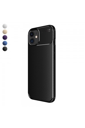 iPhone 11 Kılıf Focus Carbon Desen Silikon Kapak