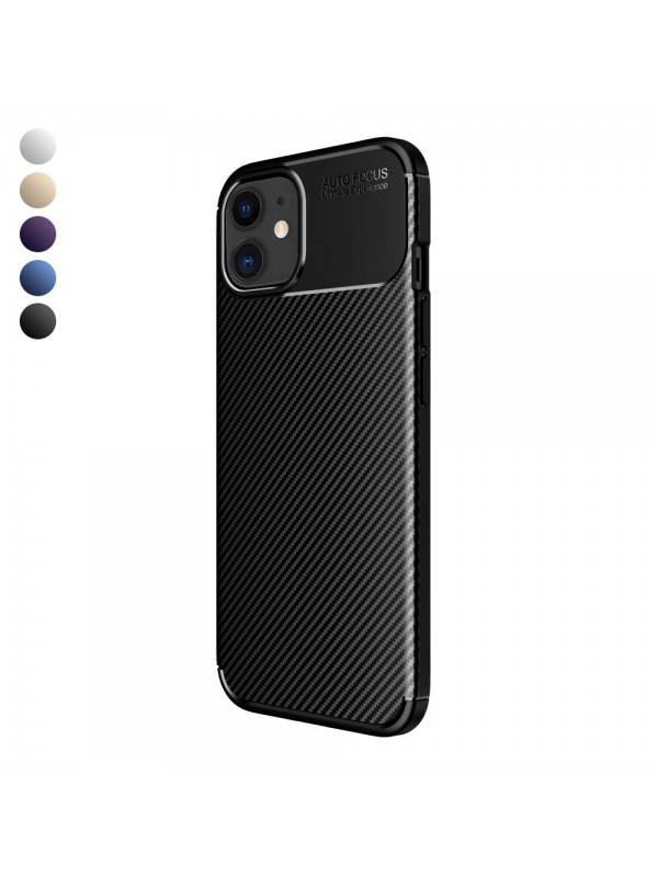 iPhone 11 Kılıf Focus Carbon Desen Silikon Kapak…