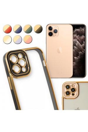 iPhone 11 Pro Max Kılıf Lazer Lens Kamera Çerçeveli Kapak