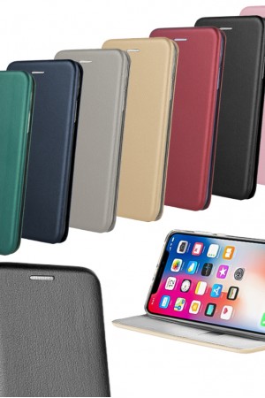 iPhone 11 Pro Max Kılıf Shell Manyetik Kapaklı Kartlıklı Sta…
