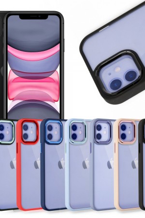 iPhone 12 / 12 Pro Kılıf Luna Lens Kamera Çerçeveli Silikon K…