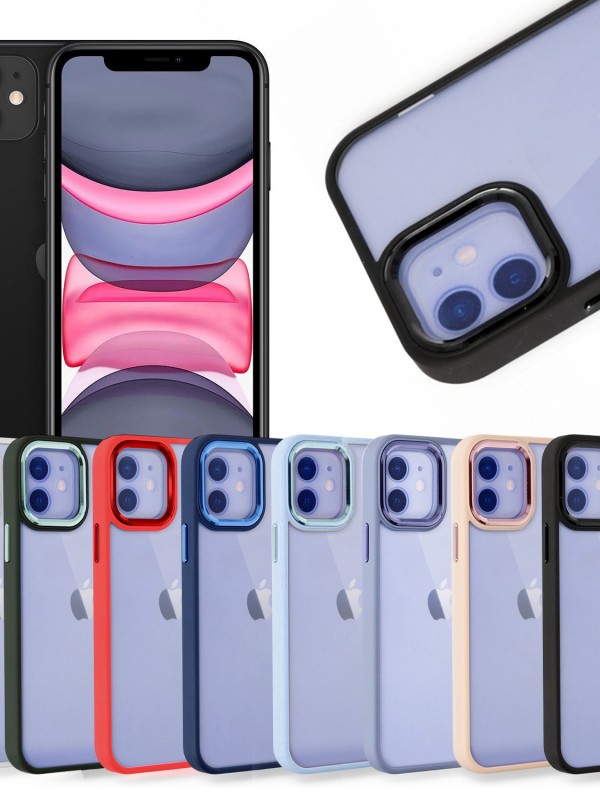 iPhone 12 / 12 Pro Kılıf Luna Lens Kamera Çerçeveli Silikon Kapak…