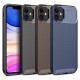 iPhone 12 Mini Kılıf Focus Carbon Desen Silikon Arka Kapak