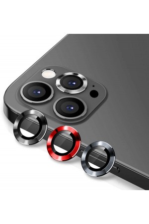 iPhone 12 Pro Max Kamera Lens Koruyucu Cam Metal Kenarlı 3lü Set…