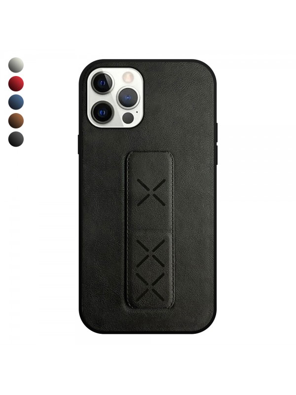 iPhone 12 Pro Max Kılıf Hialus Stant Tutuculu Deri Kapak