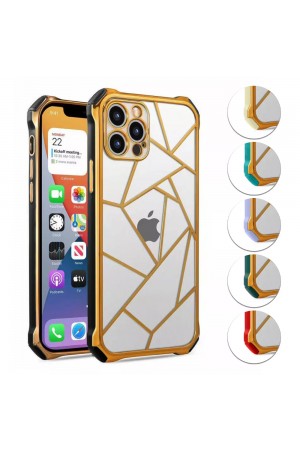 iPhone 12 Pro Max Kılıf Lazer Prizma Kamera Korumalı Kapak