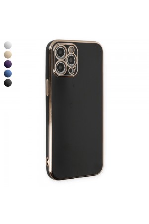 iPhone 12 Pro Max Kılıf Luxury Seri Kamera Korumalı Silikon Kapak