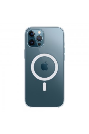 iPhone 12 Pro Max Kılıf Magsafe Özellikli Şeffaf Silikon Kapak…